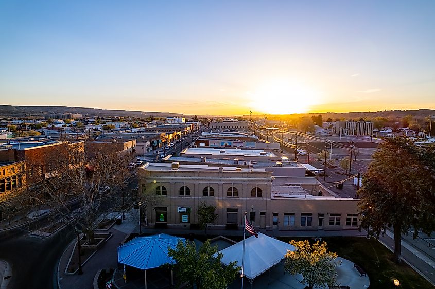 Sunset over Farmington, New Mexico