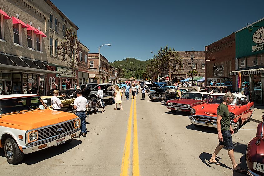 Downtown Bonner, Idaho boat