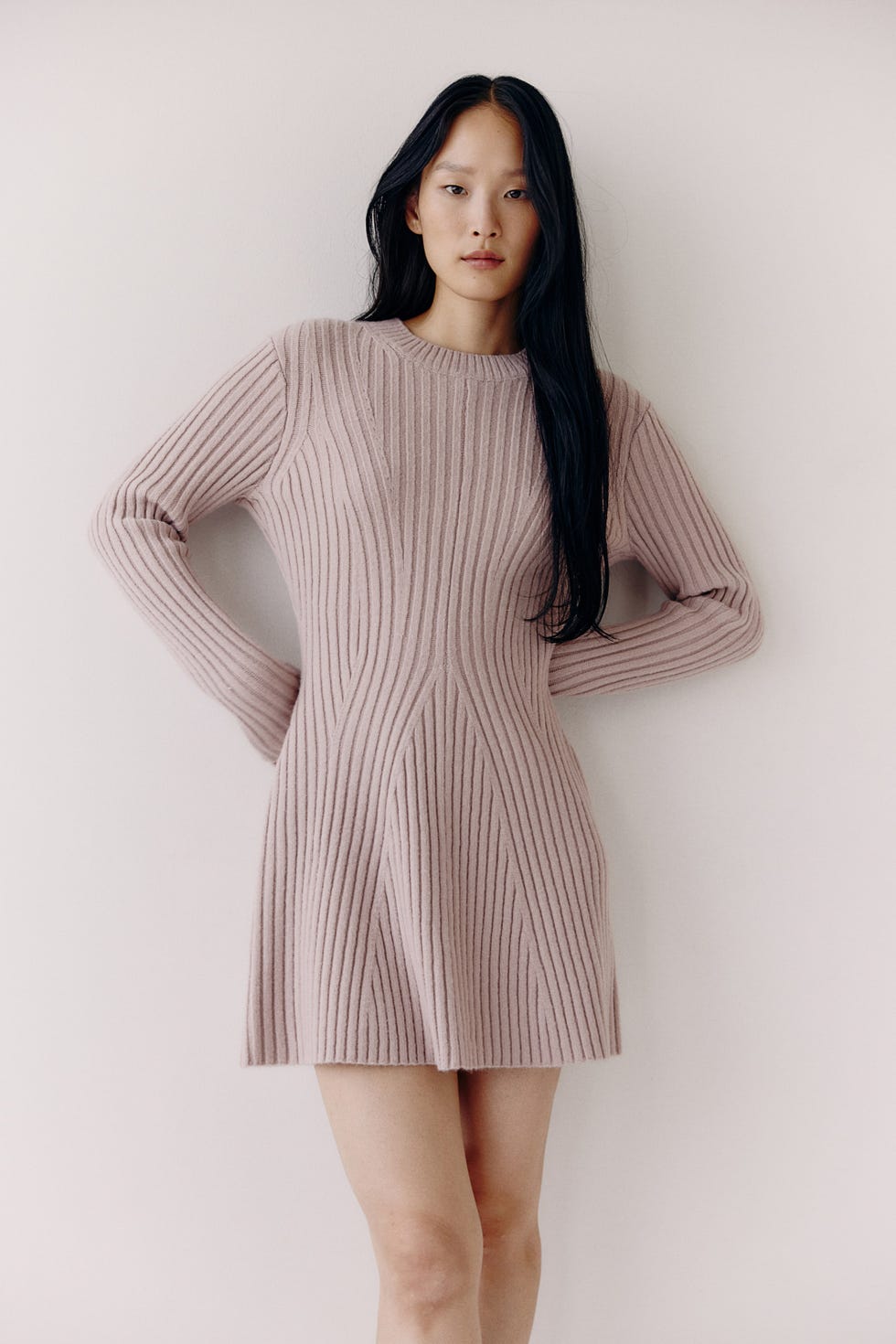 Rib-Knit Dress