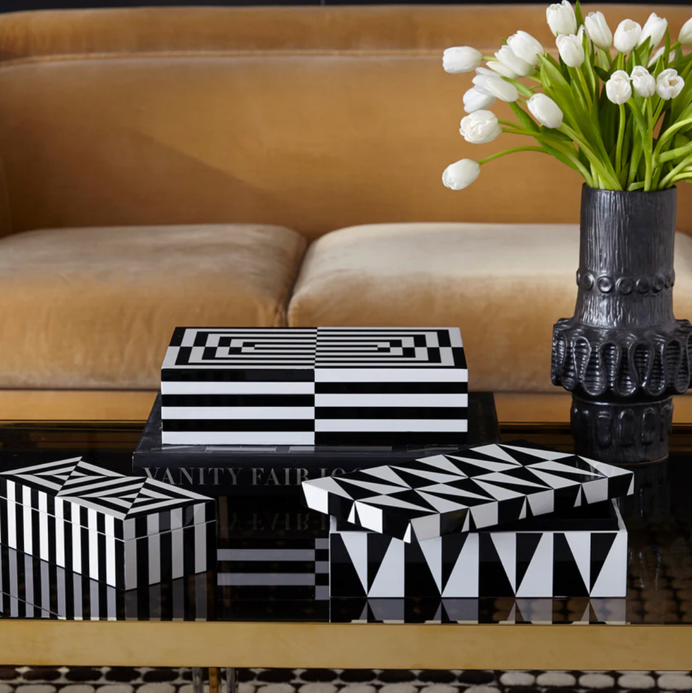 Op Art Lacquer Boxes