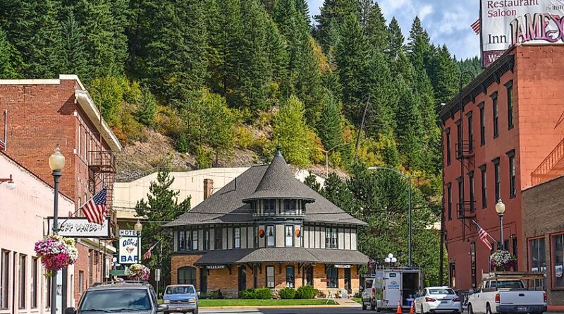 Historic mining town of Wallace, Idaho