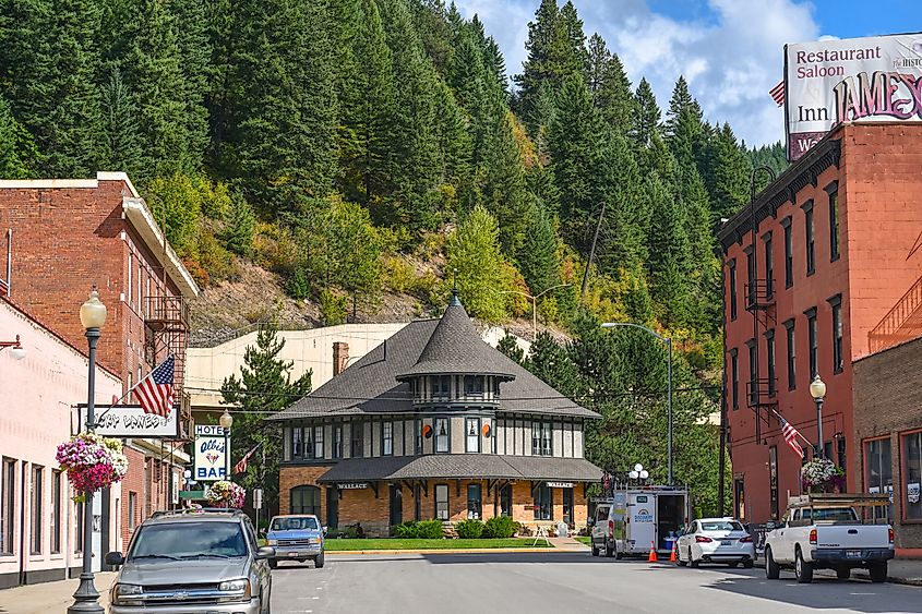 Historic mining town of Wallace, Idaho